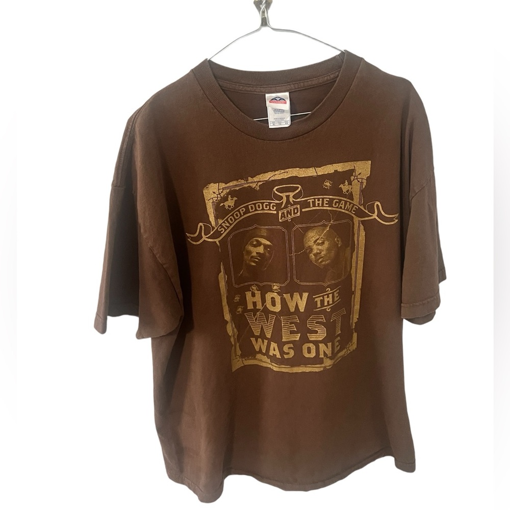SNOOP DOGG and THE GAME HOW THE WEST WAS ONE TOUR Mens XL T-SHIRT